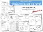 Fizyka 7 i 8. PAKIET KART PRACY. Pierwsze spotkanie z fizyką.