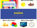 Kształty - shapes: guess the shape in everyday objects