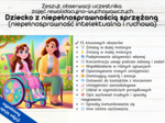 Zeszyt obserwacji uczestnika zajęć rewalidacyjno-wychowawczych Dziecko z niepełnosprawnością sprzężoną (niepełnosprawność intelektualna i ruchowa)