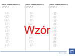 Kwadrat ułamków dodatnich i ujemnych | matematyka | 26 kolumn