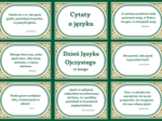 DZIEŃ JĘZYKA OJCZYSTEGO – cytaty – GAZETKA – 21 str. – fiszki – biblioteka - wersja 1