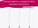 Oderwij i rozwiąż - karta pracy mnożenie sposobem pisemnym