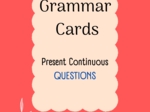 Present Continuous/ Karty do mówienia/ Mówienie/ Speaking/ Konwersacje/ Klasy 4-8/ Klasy 4-6/ Klasy 6-8/ SP/ Warm-up/ Rozgrzewka/ Speaking cards/ Gramatyka/ Grammar/ Speaking cards grammar/ Grammar cards/ E8