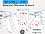 Materiały do Shine On! 2 Unit 1 – Happy Birthday - karty pracy - wklejki/wycinanki