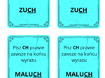 Memory ortograficzne – zasady pisowni ch-h (wersja kolorowa)