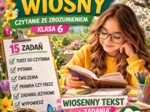 🌷 Pierwsze oznaki wiosny – czytanie ze zrozumieniem (klasa 6) | karta pracy + 15 zadań