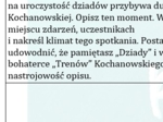 OPOWIADANIE TWÓRCZE- ĆWICZENIE POSZCZEGÓLNYCH ELEMENTÓW TWÓRCZYCH