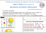 PRAKTYCZNY PORADNIK "Jak samemu TWORZYĆ bezpłatnie KARTY PRACY" dla uczniów z SP i SPE / 21 stron PDF