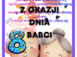 Kartki składane Dzień BABCI i DZIADKA