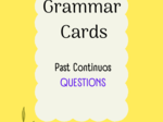Past Continuous/ Pytania/ Karty do mówienia/ Mówienie/ Speaking/ Konwersacje/ Klasy 4-8/ Klasy 4-6/ Klasy 6-8/ SP/ Warm-up/ Rozgrzewka/ Speaking cards/ Gramatyka/ Grammar/ Speaking cards grammar/ Grammar cards/ E8