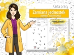 Klasa 7. Klasa 8. Fizyka. Zamiana jednostek. Ładunek elektryczny. Połącz kropki. Karta pracy. Zadanie.