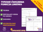 Funkcja liniowa - typowe zadania i szczegółowe odpowiedzi! Niezbędnik do sprawdzianu i matury dla każdego ucznia. Zestawy zadań na lekcję. *zadania z funkcji liniowej*