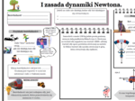 I zasada dynamiki Netwona - karta pracy SP, fizyka