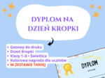 Dyplom „Jestem kreatywny!” 🔴✨ – Dzień Kropki, klasy 1–6, świetlica, godzina wychowawcza