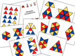 Układanka lewopółkulowa - trójkąty