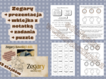 Zegary - zestaw: prezentacja, wklejka, zadania, puzzle