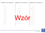 Odejmowanie liczb całkowitych | matematyka | 26 kolumn