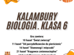 Biologia. Klasa 6. Kalambury. Gra edukacyjna. 72 hasła/pojęcia pochodzące z różnych działów.