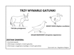 Trzy wymarłe gatunki