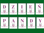 DZIEŃ PANDY – girlanda – napis – gazetka – wersja 3