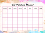 Gra "Państwa- Miasta"