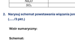 Kartkówka/karta pracy wiązania kowalencyjne i jonowe