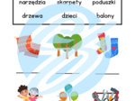 RZECZOWNIKI KARTY PRACY DLA MŁODSZYCH UCZNIÓW