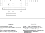 Drgania i fale - krzyżówka podsumowująca wiadomości.