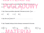 Sprawdzian (karta pracy) klasa 5 ułamki zwykłe
