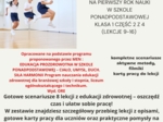 Scenariusze edukacja zdrowotna pierwszy rok nauki w szkole ponadpodstawowej klasa 1 część 2 z 4 (lekcje 9-16) na podstawie programu nauczania proponowanego przez MEN: HOLISTYCZNA EDUKACJA PROZDROWOTNA W SZKOLE PONADPODSTAWOWEJ – CIAŁO, UMYSŁ, DUCH. SIŁA 