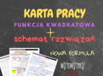 KARTA PRACY-FUNKCJA KWADRATOWA-POZIOM PODSTAWOWY