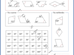 Miary kątów w czworokątach - kodowanka