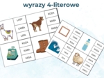 Wyrazy 4-literowe - zabawa klamerkowa