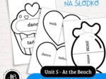 Słówka Na Słodko - Zestaw 3 gier edukacyjnych do nauki słownictwa z "Shine on 2" - Unit 5 At the Beach