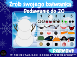 DARMOWE - Zrób swojego bałwanka. Dodawanie do 20.