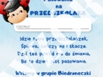 Dyplom pasowania na przedszkolaka - podpisana grupa biedronki
