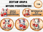 ZESTAW GRUPOWY GRUPA "MYSZKI PODRÓŻNICZKI"