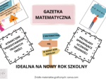 Z matematyką idę w nowy rok szkolny - gazetka matematyczna