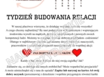 Tydzień Budowania Relacji w przedszkolu- działanie, gazetka, ulotki