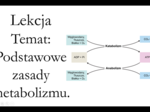 Klasa 1 ( rozszerzenie ) - Podstawowe zasady metabolizmu - prezentacja
