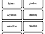 Karty edukacyjne- części mowy (zestaw)