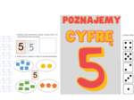 Cyfra 5 - ćwiczenia dla dzieci 4 5 6 lat