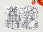 Kolorowanki. Prezenty