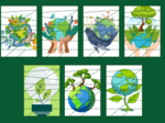 DZIEŃ ZIEMI – puzzle – biblioteka – przedszkole – świetlica – 23 wersje