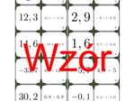 Domino - Odejmowanie dodatnich i ujemnych liczb dziesiętnych | matematyka