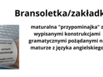 Matura z angielskiego: zakładka/bransoletka maturalna