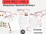 Materiały do Shine On! 3 Unit 4 – Fabulous Food – karty pracy – wklejki/wycinanki