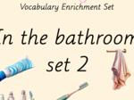 Zestaw kart obrazkowych: IN THE BATHROOM SET 2