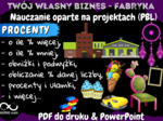 PROCENTY Projekt matematyczny: TWÓJ WŁASNY BIZNES – FABRYKA. Nauczanie Oparte na Projektach (PBL) dla kl.6-8