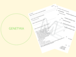 Genetyka - sprawdzian/karta pracy